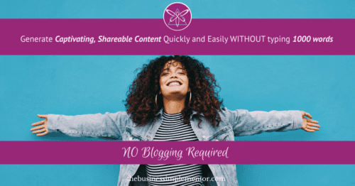 No Blogging Required! Generate Captivating, Shareable Content Quickly and Easily without typing 1000 words